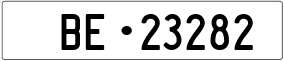 Trailer License Plate